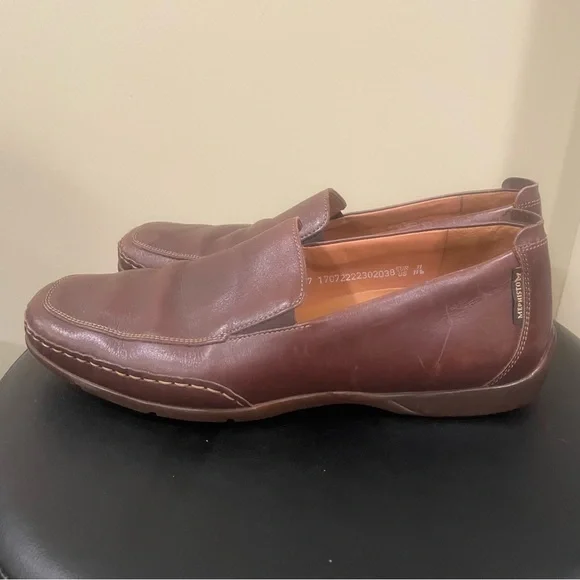 Mephisto Edlef Brown Smooth Leather Slip On Loafers Shoes Men\'s Size 11.5 MEPHISTO Edlef Loafers Shoes Mens US 11 Brown Leather Slip  main image 3